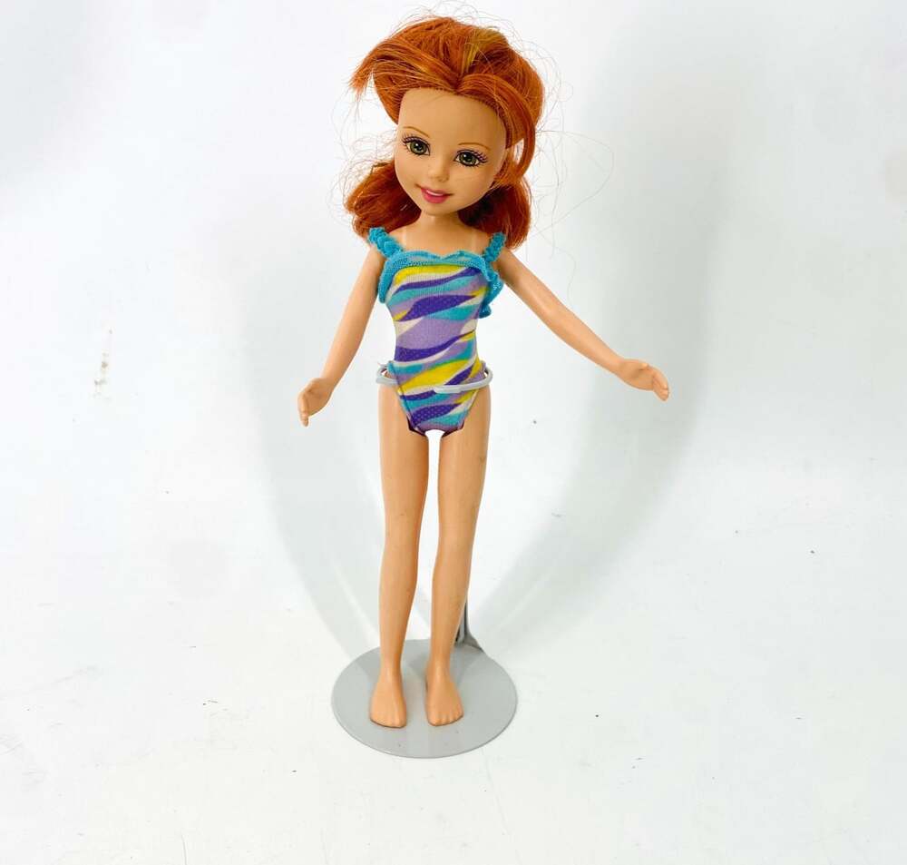 Vintage Barbie Wee 3 Friends Splash Lila Red Hair 10" Doll Mattel 2004
